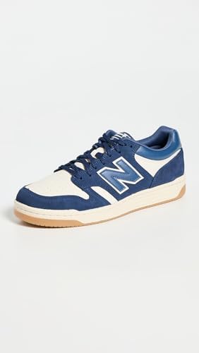 New Balance Men's 480 Sneakers, Nb Navy/Linen/Vintage Indigo, 8.5
